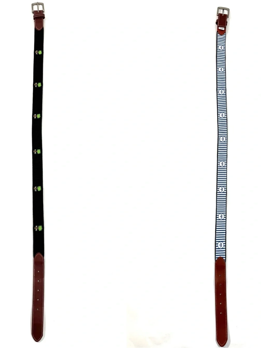 Peter Millar Palmetto Golf Webbed Belt Black
